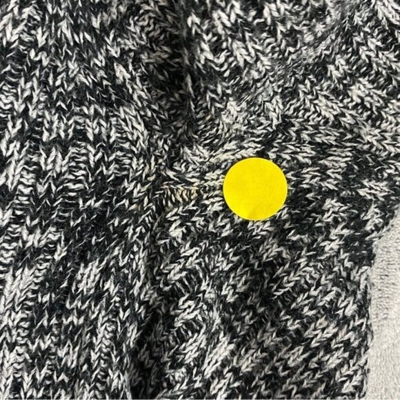 UK2LA Waterfall Front Cardigan Heather Grey Ribbed Knit Sz Small - Picture 10 of 12